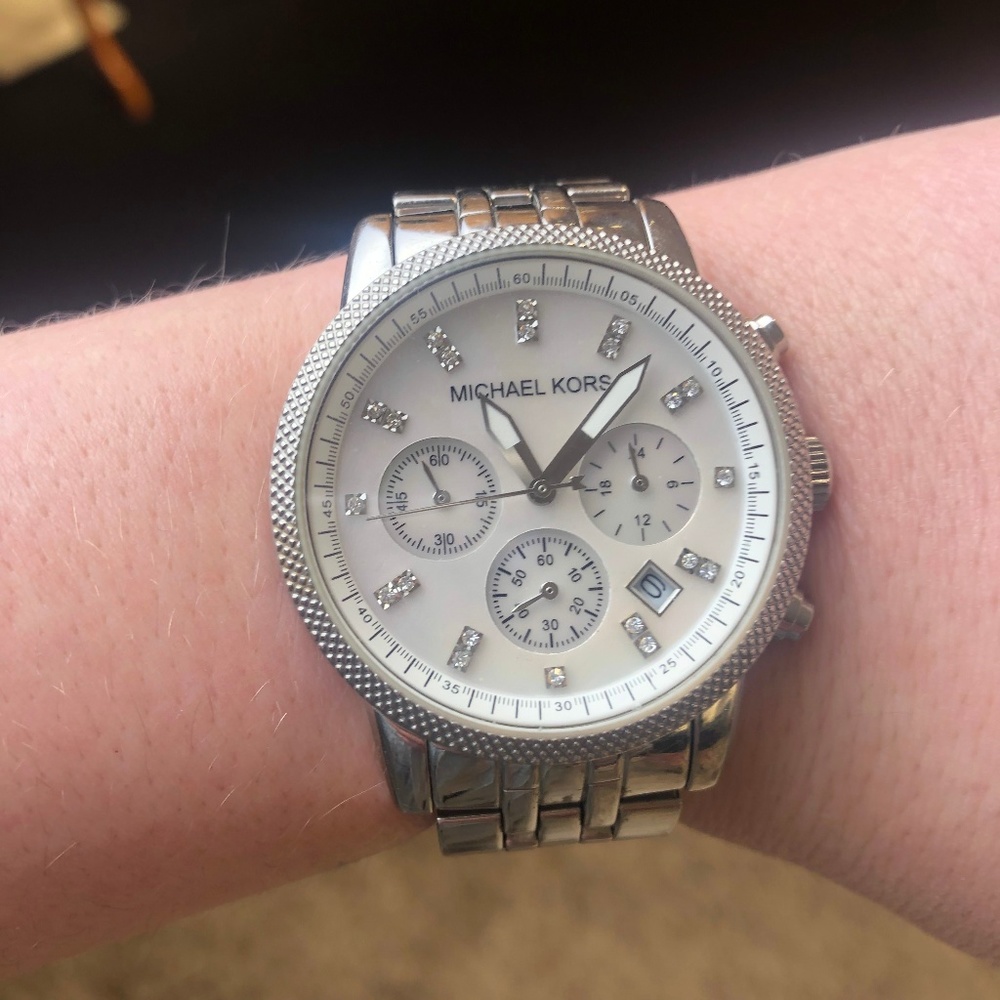 Micheal Kors Silver Watch